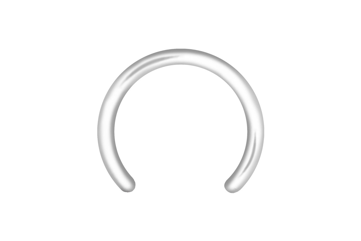 PTFE Hufeisenring Piercing ohne Kugeln